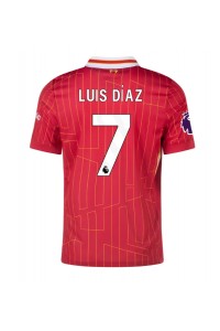 Fotbalové Dres Liverpool Luis Diaz #7 Domácí Oblečení 2024-25 Krátký Rukáv